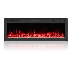 Costway 50 Električni kamin 750W/1500W grelec črn