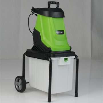 Costway Električni drobilnik lesa za vrt 2800W 50L zbiralnik 45mm premer rezanja zelen