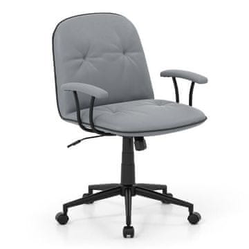 Costway Ergonomski pisarniški stol siva