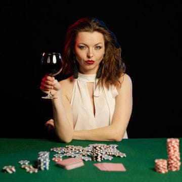 Costway Komplet igralnih žetonov za poker 500 kosov