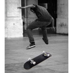 Costway Skateboard 20x79 cm črn, javorovo les in PU kolesa