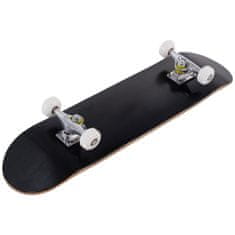 Costway Skateboard 20x79 cm črn, javorovo les in PU kolesa