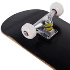Costway Skateboard 20x79 cm črn, javorovo les in PU kolesa
