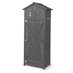 Costway Lesen vrtni kabinet 75x50x180,5 cm siva