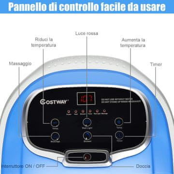 Costway Infrardeči shiatsu masažer za noge 500W