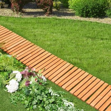 Costway Zunanji leseni vrtni prehod 245x43 cm