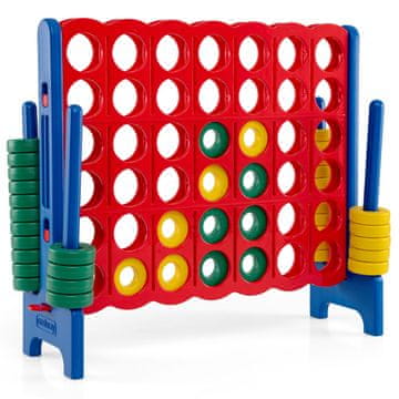 Costway Igra 4 v vrsto, komplet 107 cm x 122 cm, modra