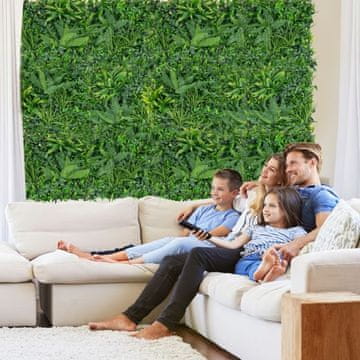 Costway Umetni paneli iz šimširja 4 kosi 20x20 palcev