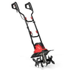 Costway Električni kultivator 1200W 36,5x24x138 cm rdeč