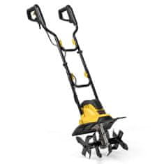 Costway Električni kultivator 1200W 36,5x24x138 cm rumene barve