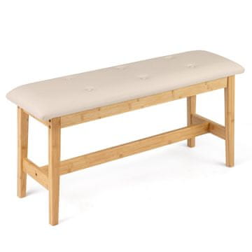 Costway Tapecirana klop 100 cm naravna