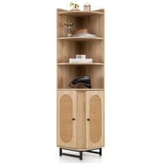 Costway Kotna omara 172 cm, naravna