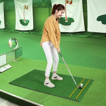 Costway Vadbeni podložni tepih iz umetne trave 5x3 ft 32 mm