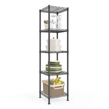 Songmics Polica za shranjevanje 5-nadstropna 30x30x121 cm
