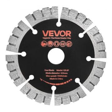 VEVOR Diamantni rezili 125 mm, 5 kosov, 20 mm gred