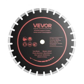 VEVOR Diamantna rezila 410 mm, komplet 3 kosov, 25.4 mm gred