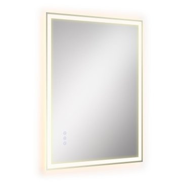Songmics Kopalniško ogledalo 50.7x2.4x70.7 cm belo