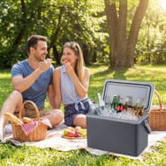 Costway Prenosni trdi hladilnik 12L siva