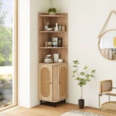 Costway Kotna omara 172 cm, naravna