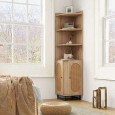 Costway Kotna omara 172 cm, naravna
