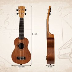 Costway Soprano ukulele 21 palcev