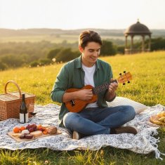 Costway Soprano ukulele 21 palcev