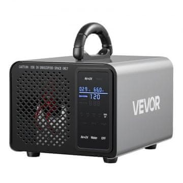 VEVOR Generator ozona 36000 mg/h z 15-sekundnim zamikom zagona, časovnik na podlagi površine, LCD zaslon na dotik za do 300 m²