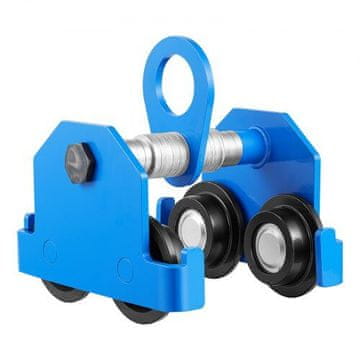 VEVOR Ročni voziček z nosilnostjo 3 tone, nastavljiva širina za I-profil od 63 mm do 203 mm