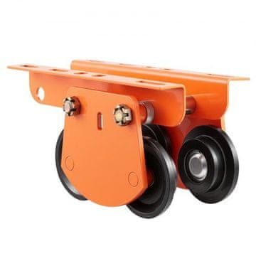 VEVOR Ročni voziček za električno dvigalo, nosilnost 1 tona, nastavljiva širina nosilca 68-110 mm