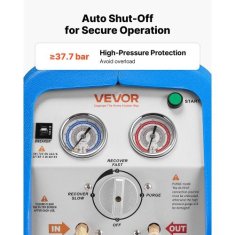 VEVOR Stroj za recikliranje hladilnega sredstva 1 HP 220-240V 50Hz 1450 RPM z dvojnim valjem