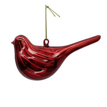 Homestar Božični okrasek JOY BIDRY 15 cm rdeč