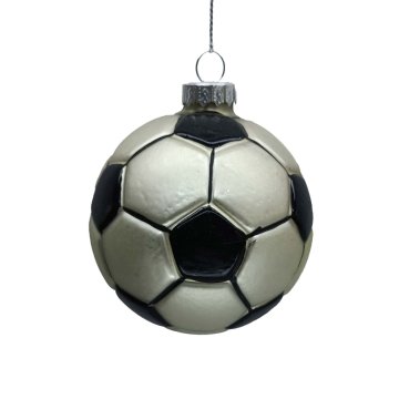 Homestar Božični okrasek JOY nogomet D7,5 cm steklo