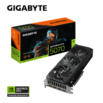 Gigabyte Grafična kartica AORUS GeForce RTX 5070 WINDFORCE OC SFF 12G, 12GB GDDR7, PCI-E 5.0