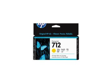 HP 712 kartuša s črnilom, rumena, 29 ml, za DesignJet