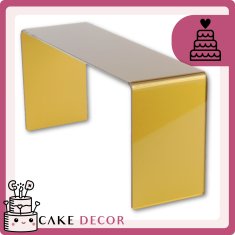 Zlati stojalnik za sladko mizo 26x8x12 cm