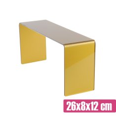 Zlati stojalnik za sladko mizo 26x8x12 cm