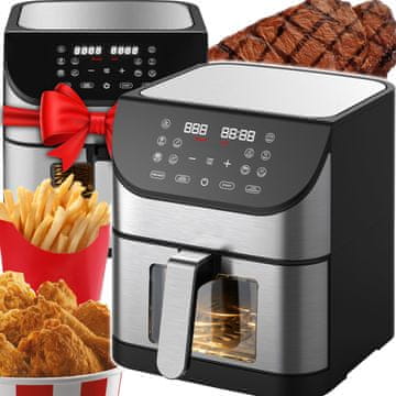 slomart RTO OR1308 XXL friteza na vruć zrak, 8L, 1800W, s prikazom