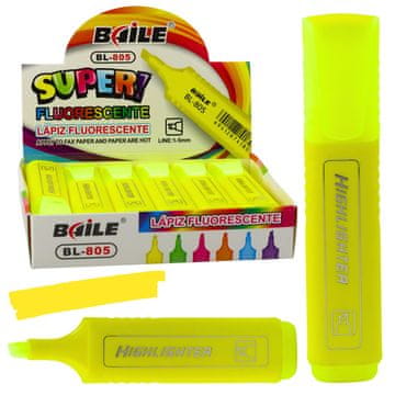 slomart LEAN neonski highlighter, intenzivno rumen, 1-5mm
