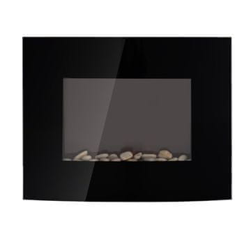 Homestar Električni kamin 65x11,4x52 cm Črn