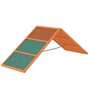 Homestar Pasja agility rampa nastavljiva 173x59x66 cm oranžna