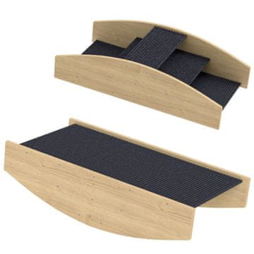 Homestar Pasja agilnost gugalnica rampa 80x39,5x20 cm naravna
