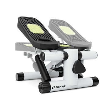 Costway Mini stepper z elastičnimi trakovi in nastavljivo višino, bela