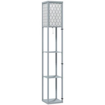 Homestar Stojalka z policami 26x26x160 cm siva