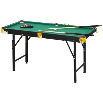 Homestar Zložljiva biljardna miza 140x63x55-75 cm zelena