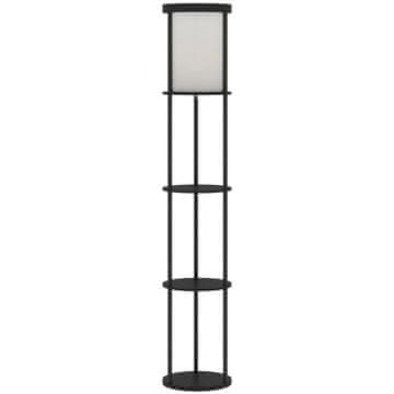 Homestar Stojalna svetilka s 3 policami 29x158 cm črna