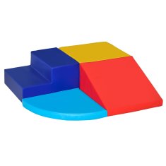 Homestar Set mehkih gradnikov 4 kosi 45x45x25 cm večbarvno