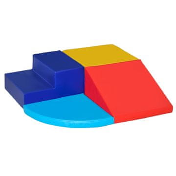 Homestar Set mehkih gradnikov 4 kosi 45x45x25 cm večbarvno