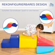 Homestar Set mehkih gradnikov 4 kosi 45x45x25 cm večbarvno