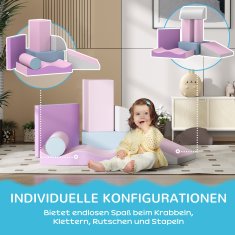 Homestar Set mehkih gradbenih kock 7 kosov 40x40x20 cm večbarvno