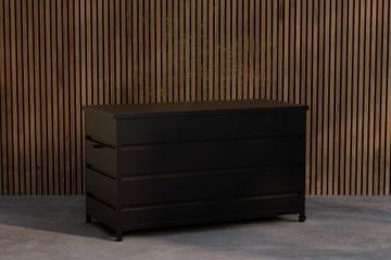 Venture Design Škatla za shranjevanje blazin 60x130x75 cm črna
